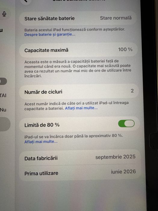 Ieftin!-iPad A16 -11 inch, 128 GB ,WI-FI-NOU-Nout,Garantie REALA ,100% Impecabil Tehnic&Estetic-Cutie Full !!!