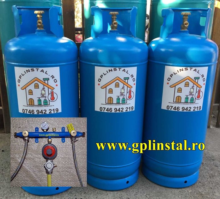 Butelii GPL 80L pentru centrale termice,testate la 30 bari