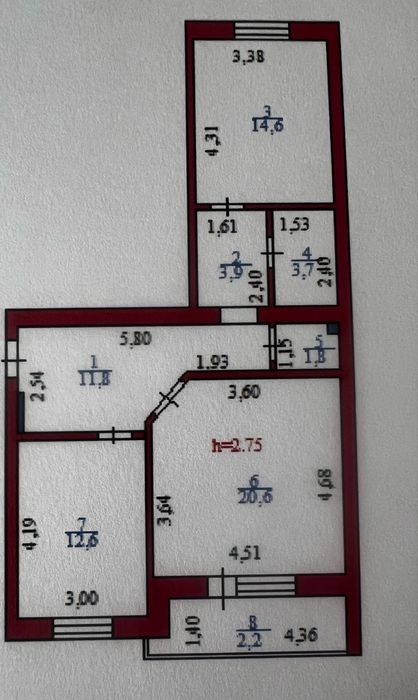 Продам 2-х комнатную квартиру