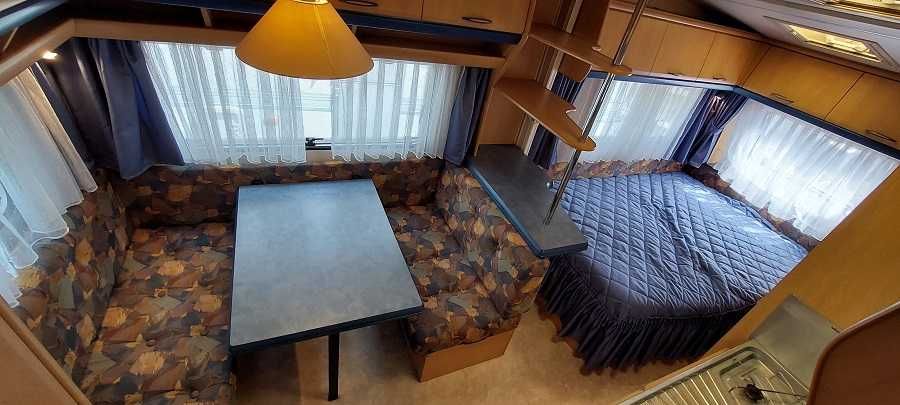 Rulota HOBBY 440 cu pat matrimonial ,dus ,garantie-avem 12 rulote in stoc vanzare pe baza de factura