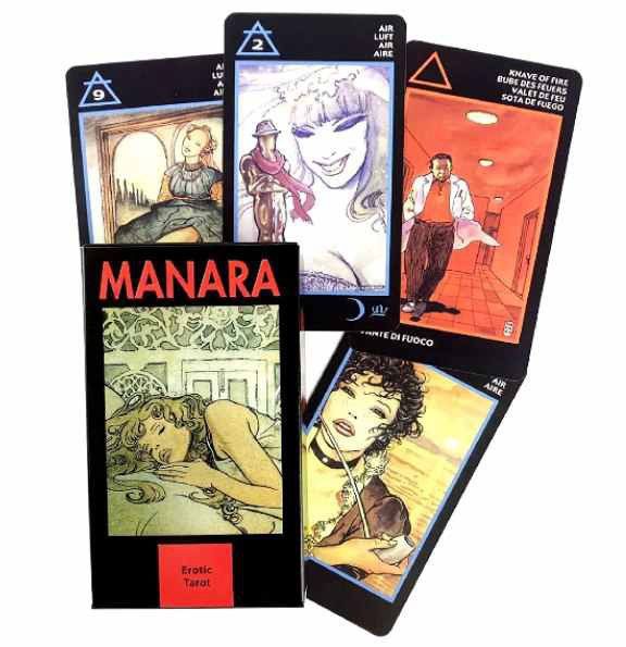 Карты МАК Таро Манара Manara Tarot в жестяном боксе, разм. 6*10.
