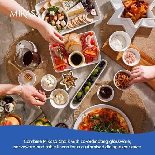 Нова Mikasa порцеланова звезда чиния 30см за предястия десерти кухня