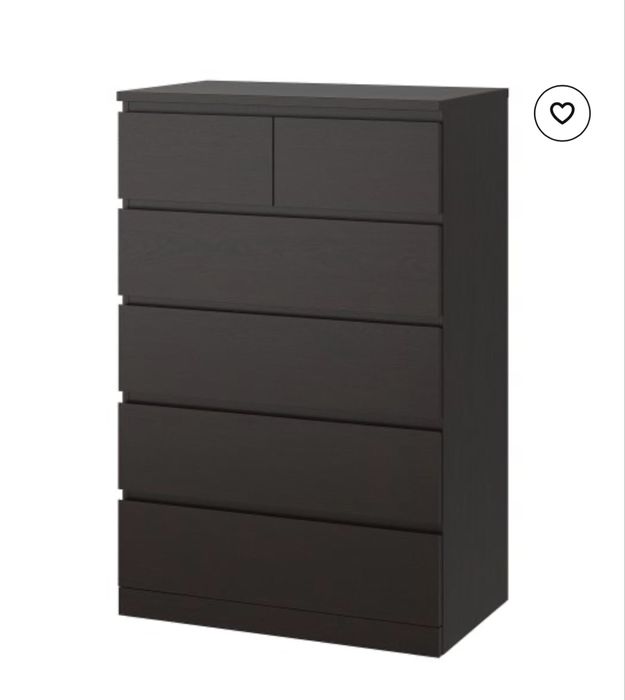 Шкаф MALM ikeq. Ползван е много малко.