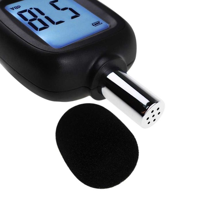 Уред за измерване нивото на звука 30 ~ 130dBA, шумомер, децибелометър