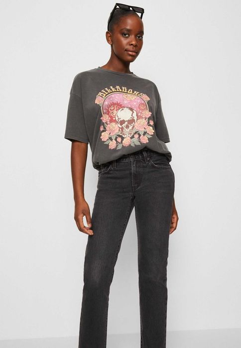 Джинсы "Levi's" MIDDY STRAIGHT  Темно-серый (черном) Оригинал