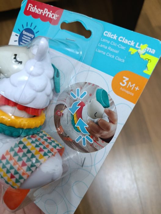 Vând jucărie de dentiție și activități Fisher-Price Click Clack Lama,