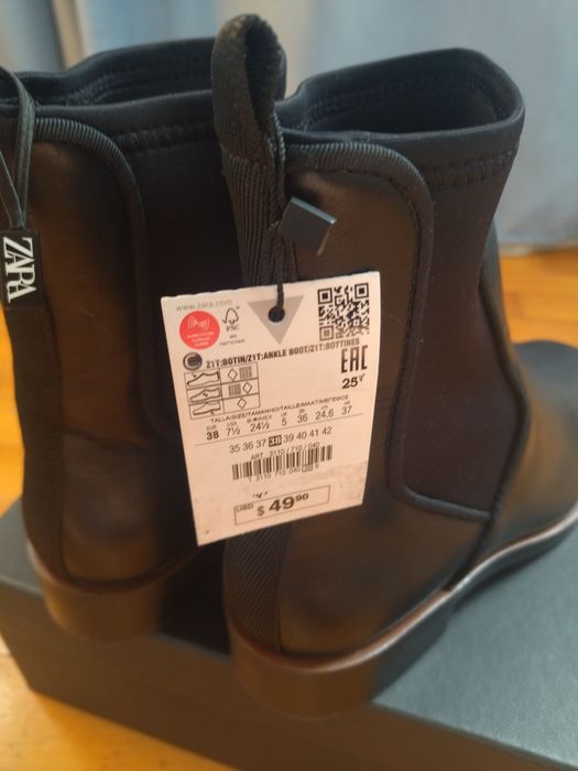 Женские сапожки ZARA привозные