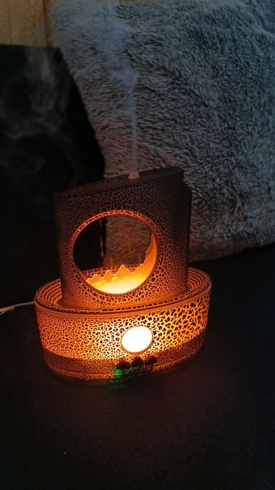 Арома дифузер с падащ дъжд