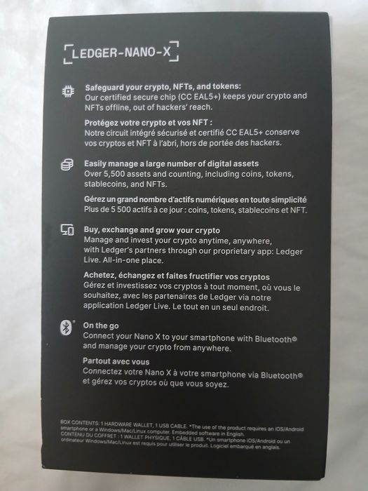 Ledger Nano X – Hardware Wallet pentru Cripto și NFT-uri – Sigilat