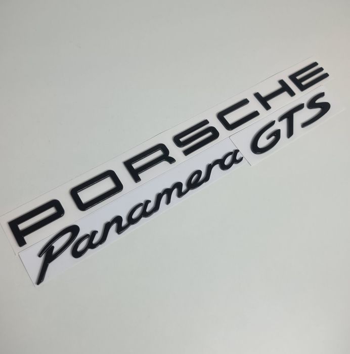 Pachet-Set-Emblema-Sigla-Logo-Stema-Spate-Haion-Porsche-Cayenne-Panamera-Macan-Negru-Lucios-Full-Black-Turbo-4-S-GTS-Poze-Reale