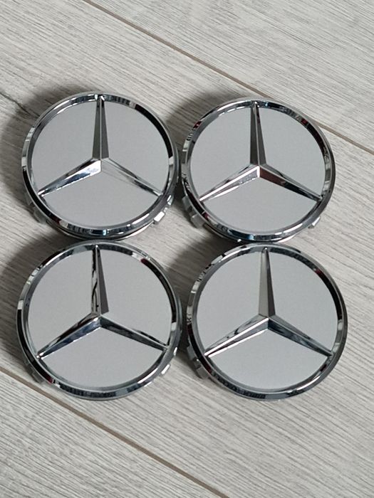 Set-4-Capace-Jante-75mm-Mercedes-A-E-S-Class-CLS-GLE-ML-AMG-350-4Matic