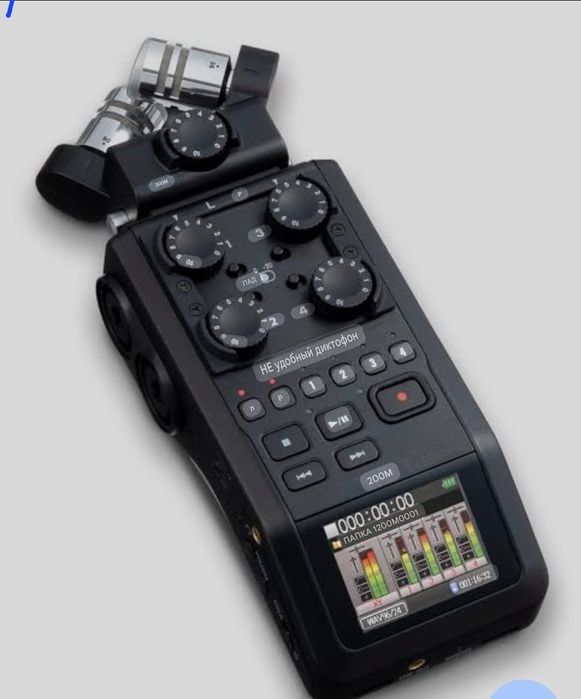 Портативный аудиорекордер Zoom H6essential черный