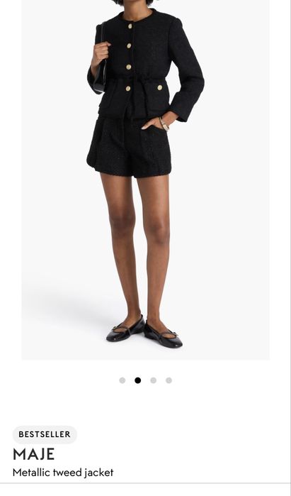 Страхотни комплекти Maje и Sandro - сако и пола букле