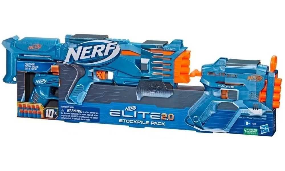 Nerf Elite 2.0- комплект от два бластера + 10 стрели