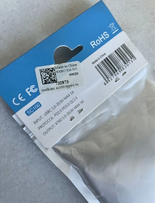 ToolkitRC SC100 xt-60 на typeC