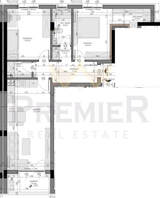 Продава се Тристаен апартамент в Варна, Владислав Варненчик - 102 кв.м за 1343 €/кв.м - Снимка #1