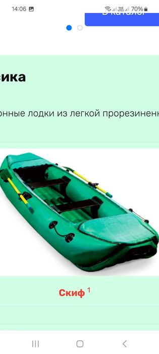 Продам надувную лодку Скиф