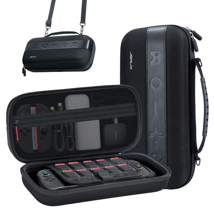 Husă Rigidă JSaux pentru Nintendo Switch – Travel Case Premium + Compa
