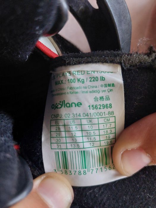 Patine gheață copii Oxelo 28-31