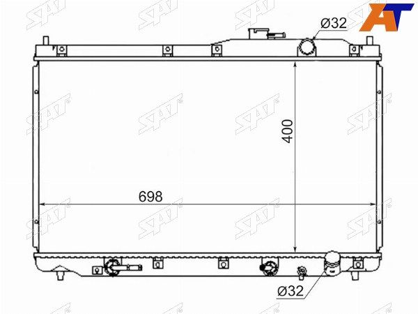 Радиатор Honda Step