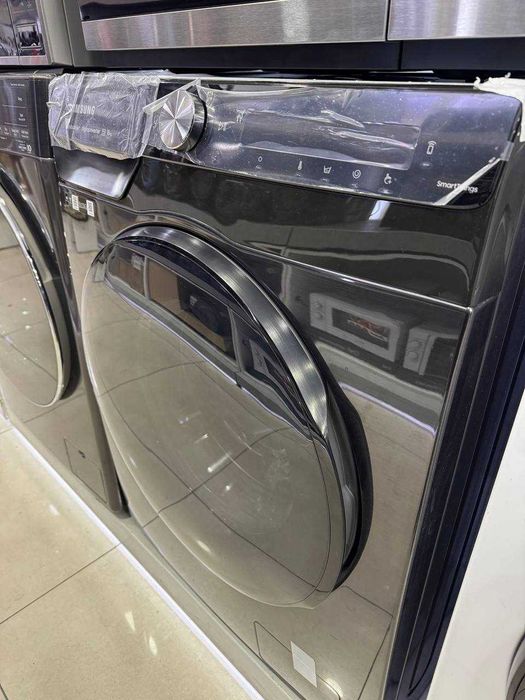 Стиральная машина Samsung 8кг WW80AG6L28BB Inverter AI EcoBubble Steam