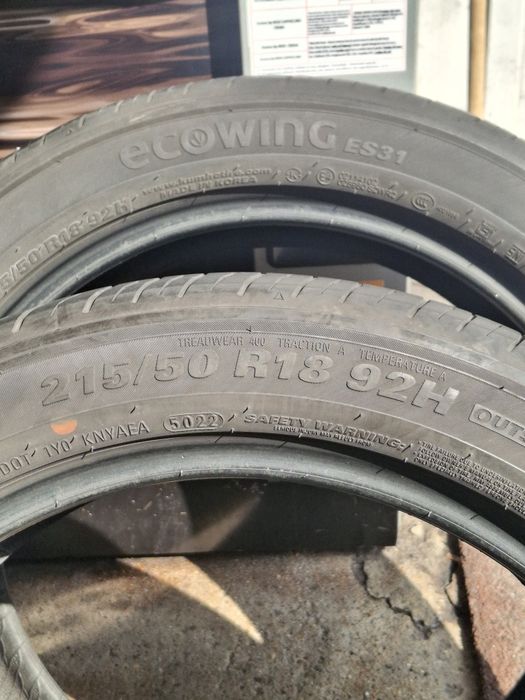 Două anvelope de vară  KUMHO  215 50  R18