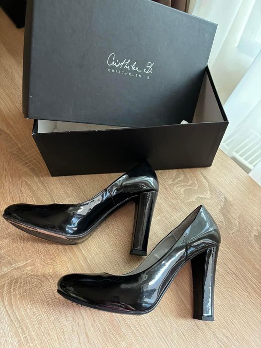 Pantofi Cristheln B. - Musette din piele lacuita