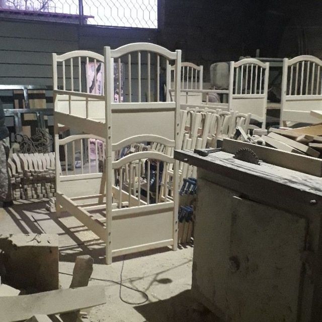 Двухъярусная кровать от цеха.