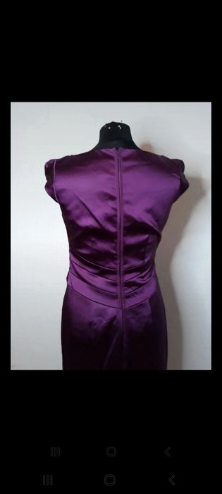 Rochie din satin mov, marimea 38