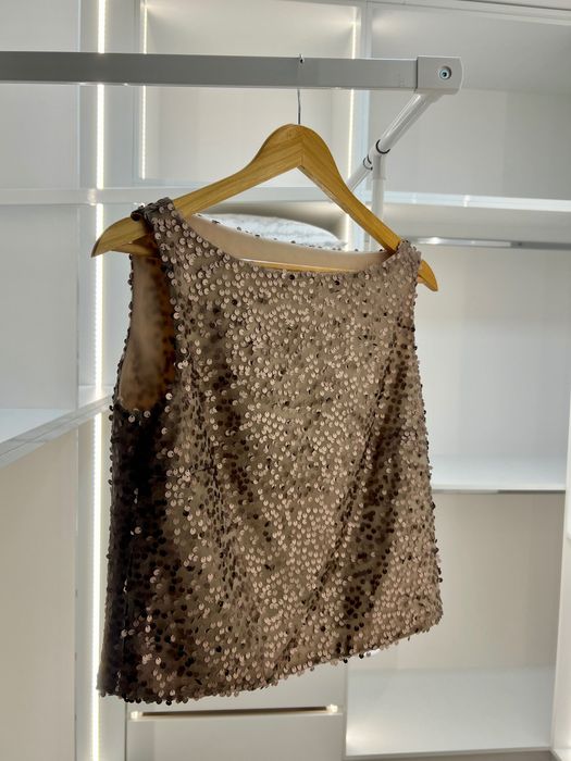 Дамски официален сет 2 части, топ с пола