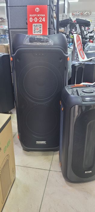 Активные колонки(ориг.)! С р/микрофоном маг СПУТНИК