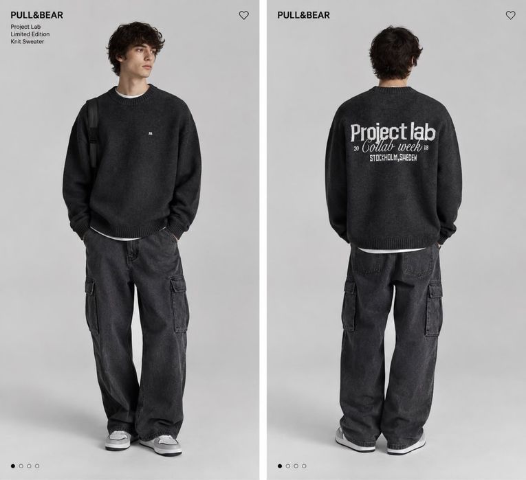 Свитер PULL&BEAR Project Lab — стильный oversize