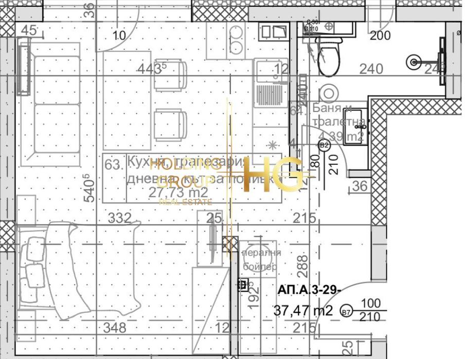 Продава се Едностаен апартамент в к.к. Слънчев ден - 49 кв.м за 1735 €/кв.м - Снимка #1