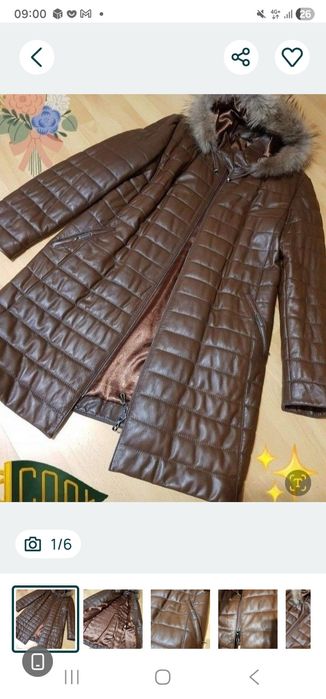 Haina matlasata piele naturala 100%,Italia,gluga cu blanita naturala