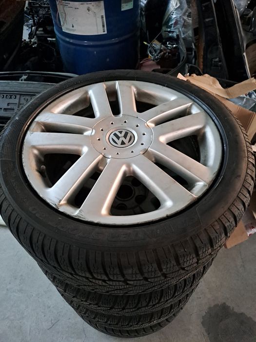 Vând set jante aliaj r17 originale vw sharan 5x112