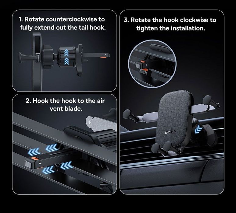 Baseus Авто держатель для телефонов и планшетов