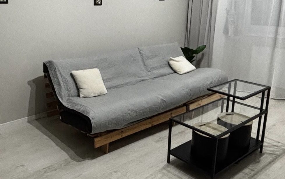 Canapea 2 persoane si fotoliu  din lemn - Karup Roots Design