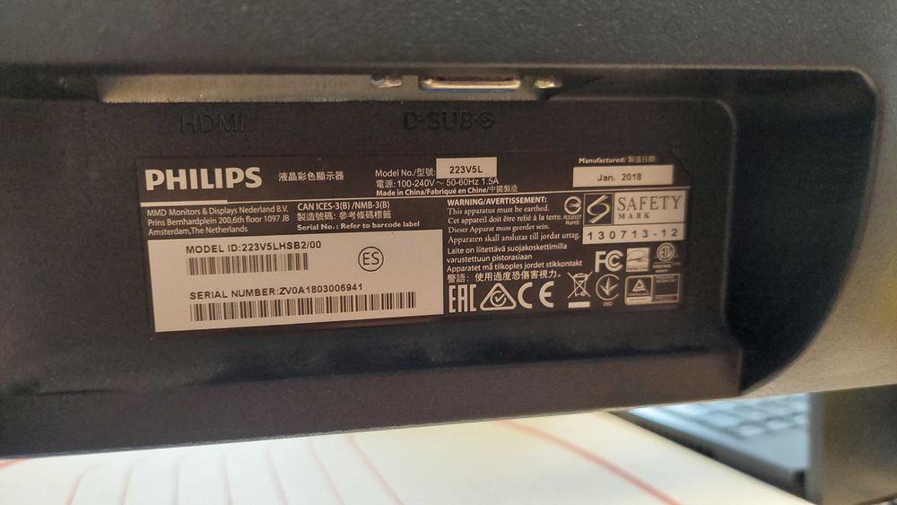 Led monitor Philips 223v, 27" x2