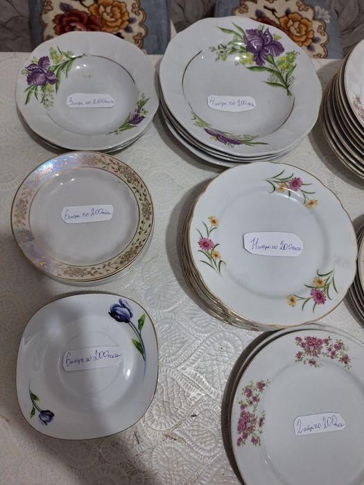 Тарелки различных видов