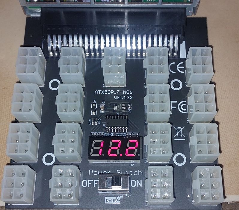 Kit Breakout Board + Sursa Server Dell 750W Platinum EPP 61.47A