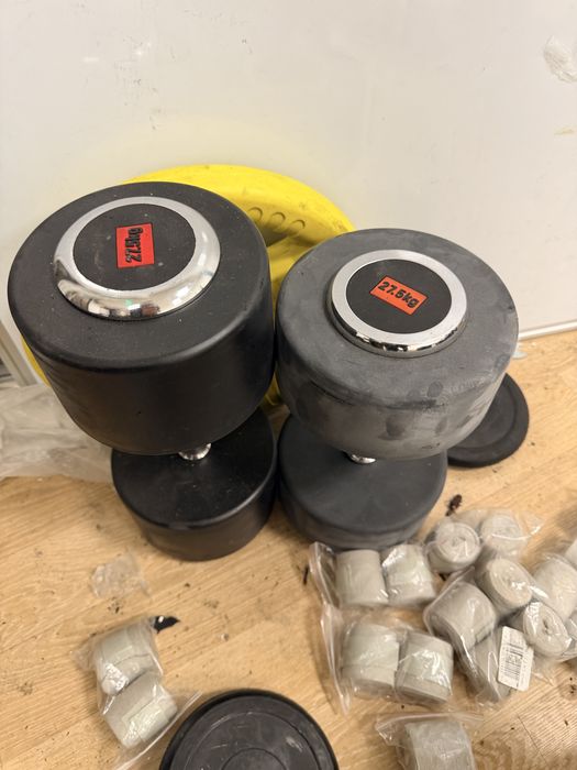 Gantere fixe set 27,5+27,5=55 kg. Pret 500 lei predare in Bucuresti s4