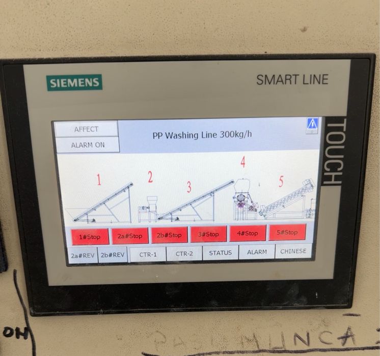 Linie automata spalare-Reciclare mase plastice PP, LDPE, LLDPE, HDPE