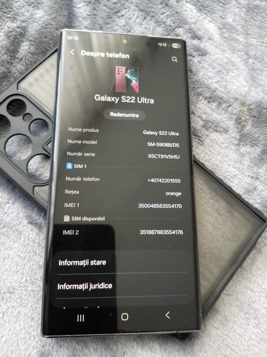 Vand/schimb Samsung S22 Ultra 5g de 256GB
