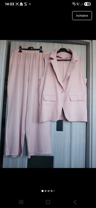 Set de damă pantaloni si vestă XL  și L