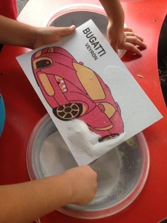 Planse Pictura cu Nisip Colorat