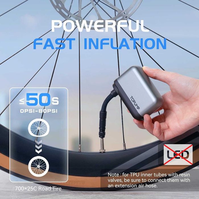 TOPUMP Мини помпа за електрически велосипеди