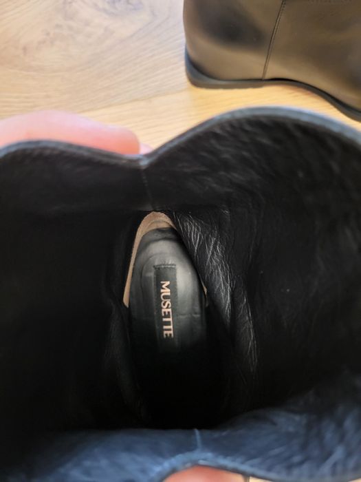 Cizme Musette , marimea 36 , piele de vitel , cowboy