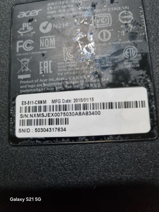 Acer Aspire E5-511 части