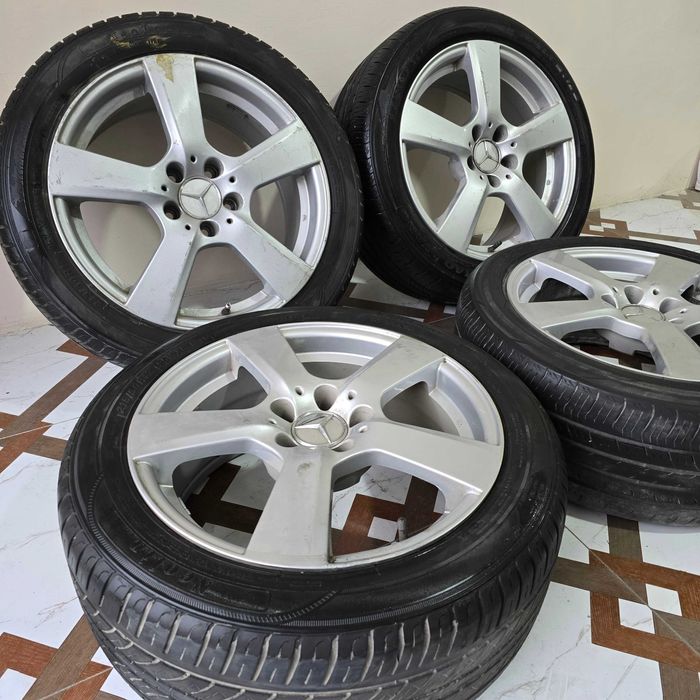 R18 5x112 saka diskalar balonlari bilan 215/50- 4 dona (b/u)