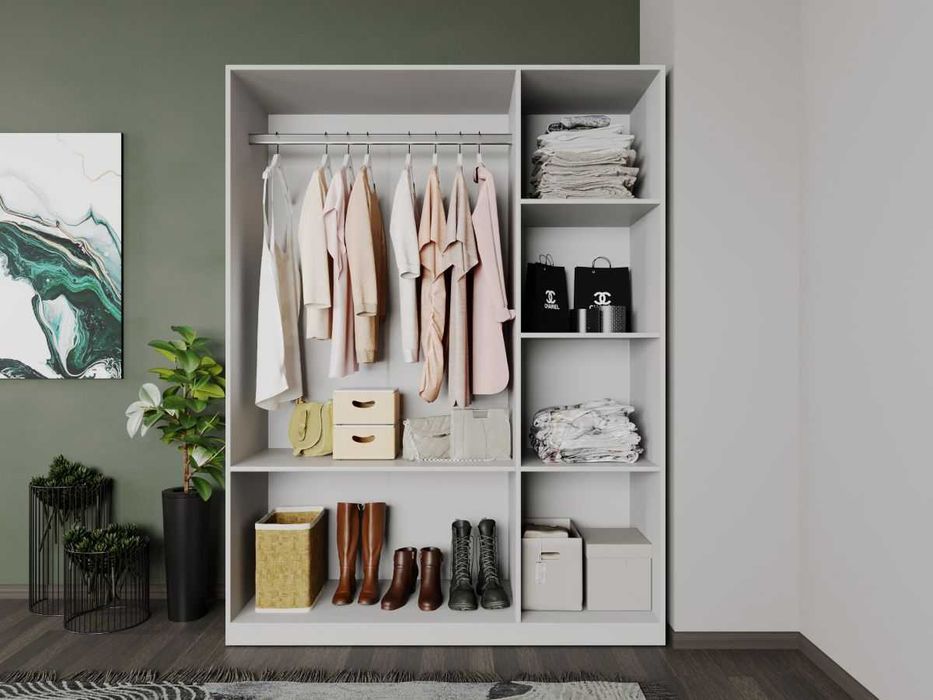 Dulap Casmir / Alb 1.51m Soares